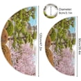 thumbnail image 3 of FMSHPON Himeji Castle Cherry Blossom Xmas Christmas Tree Skirt Stand Mat for Holiday Party Decoration Indoor Outdoor 48 inches, 3 of 6