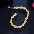 thumbnail image 6 of Dainty Red CZ Square Round Tennis Chain Bracelet for Women Fashion Brand Jewelry, 6 of 9