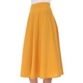 thumbnail image 5 of Women's Classic Pleated Midi Skirt Aline Flare for Everyday Elegance, 5 of 6