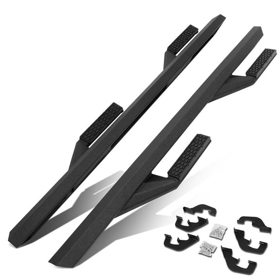 DNA Motoring Drop Step Side L-Bar Running Boards For 2007-2019 Silverado Sierra Extended Cab