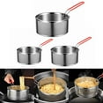 thumbnail image 3 of Durable Stainless Steels Fry Basket for Home Restaurant Use Round Deep Fry Basket Heat Resistant Silicone Handle Kitchen, 3 of 19