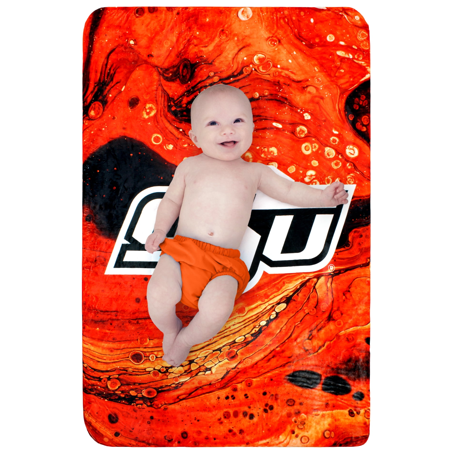 College Covers Oklahoma State Cowboys Sublimated Soft Throw Blanket, 30" x 40"