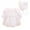 White, variant on PINQI A Line Baby Girls Sundress 0-12 Months Spring Summer Fashion Tulle Solid Long Sleeve Birthday Party Romper Princess Dress with Hats