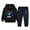 Navy, variant on Boys 2 Piece Outfits Cute Cartoon Printed Long Sleeve Hoodie Sweatpants Set, Toddler Boy Clothes Fall Outfit for Kids, Winter Spring Hot Pink 9-10 Years