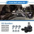 thumbnail image 2 of Unique Bargains 2 Pcs Rotules avant Inférieures pour Buick Encore 2013-2022 No.95017034/95907943, 2 of 7