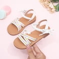 thumbnail image 2 of Duqingm Toddler Fisherman Sandals Boys Girls Sandals Open-Toe Summer Outdoor Unisex Child Sport Sandals Athletic Lightweight White,7, 2 of 7