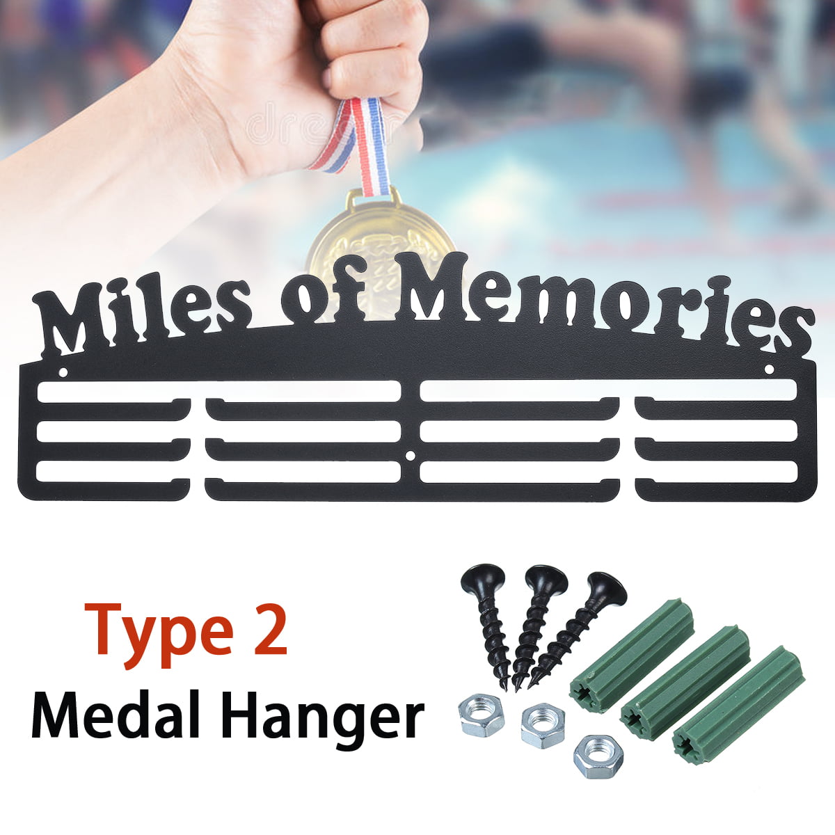 Medal Hanger Holder Display Rack store medals 3 Tier Design Acrylic Material 
