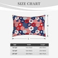 thumbnail image 4 of Fuzoiu American Stars2 Print Fuzzy Pillowcases, Super Soft Pillow Case Cover with Zipper for Bedroom, Sofa, Couch,Cozy Pillow Shams for All Seasons-14"x20", 4 of 6