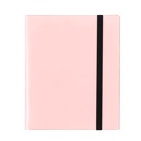 Trading Card Binder 9 Pocket 360 Side Loading Pages | Sports Card Album for Football Baseball | Standard Size Card Holder Portfolio with Elastic Straps | Collectible Card Storage for MTG Pokemon