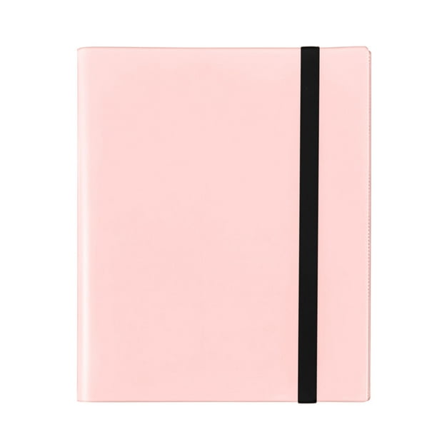 Carpeta para Tarjetas Coleccionables con 9 Bolsillos | 360 Bolsillos Laterales | Álbum Resistente E Impermeable con Correa Elástica | Admite Tarjetas Deportivas Estándar de 6,35 X 8,9 Cm. Organizador