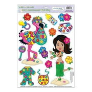 Beistle 12" x 17" Hula Baby Peel 'N Place Sticker 56/Pack 57162
