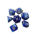 thumbnail image 1 of 7x Polyhedral Dice Party Game Dice Game for DND Table Game Star Dark Blue, 1 of 5