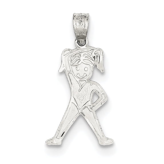 Beautiful Sterling Silver Girl Charm