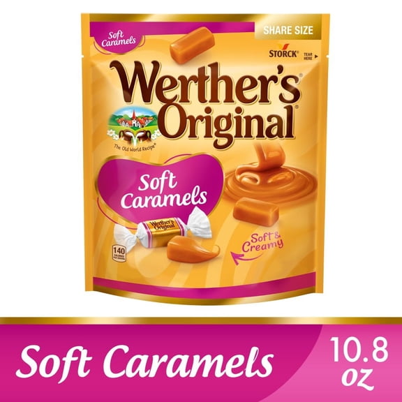 Werthers Original Soft Caramel Candy, Share Size 10.8 oz - Pack of 1