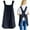 Black, variant on Cooking Apron, Cross Back X-Shaped Japanese Style Pinafore Dress for Women Men with Pockets Cute for Baking Kitchen, Daily Chores