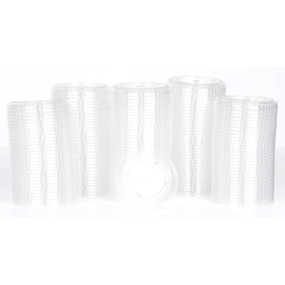 Daxwell Plastic Lids, , Fit 1.5 oz., 2 oz. & 2.5 oz., Clear, E10004472 (Case of 2,500)