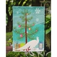 thumbnail image 3 of Caroline's Treasures BB9293GF White Peacock Peafowl Christmas Flag Garden Size , Small, multicolor, 3 of 3