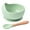 Green, variant on Silicone Baby Bowls with Spoon, 2PCS Baby Feeding Set Suction Bowls for Kids Toddlers -BPA Free-Baby Dishes Utensils