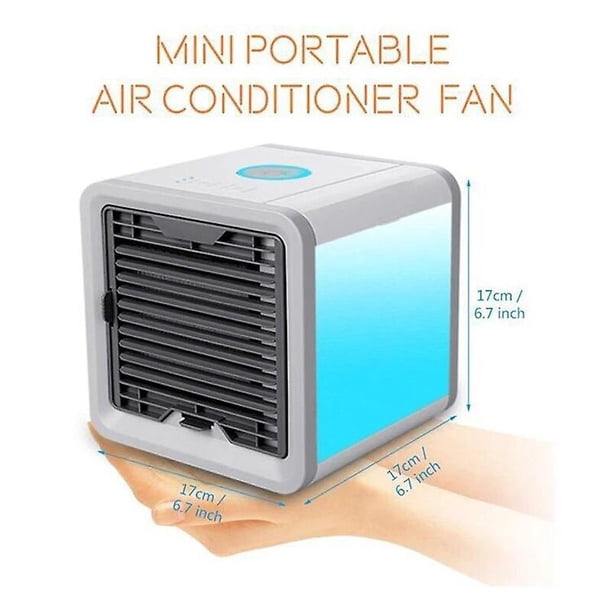 Mini Air Conditioner Fan Air Purifier Mobile Air Conditioner USB Charging 3-Speed Adjustment Car Humidifier with Cooling Function Home Office~9097