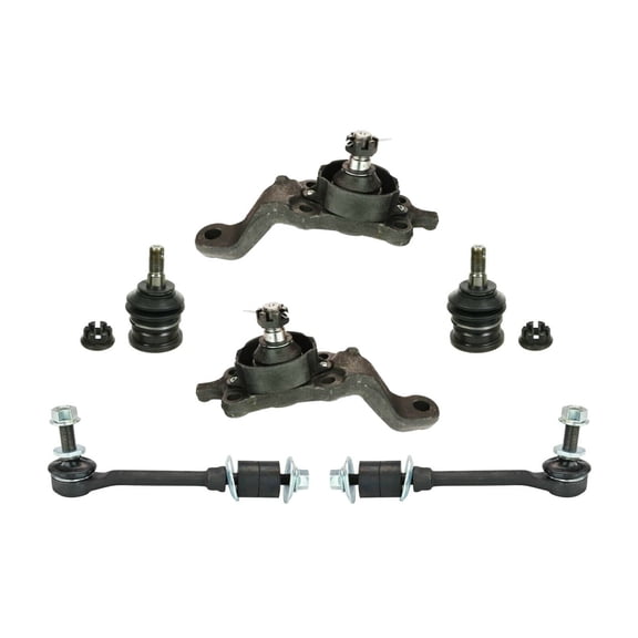 6 Pc Front Upper & Lower Ball Joints   Sway Bar Links Suspension LH RH Kit Fits select: 2004-2006 TOYOTA TUNDRA, 2004-2007 TOYOTA SEQUOIA