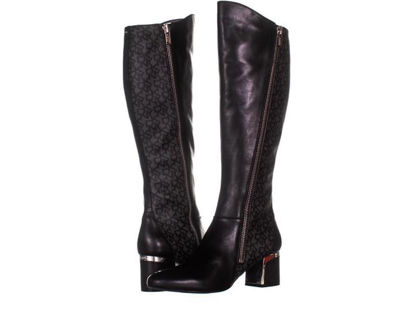dkny leather boots