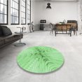 thumbnail image 3 of Ahgly Company Indoor Square Patterned Jade Green Area Rugs, 4' Square, 3 of 6