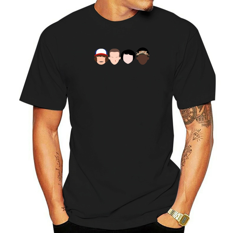 thumbnail image 3 of Camiseta Stranger Faces para hombre - CAJA DE REGALO STRANGER ELEVEN THINGS TERROR DVD Camiseta de manga corta para hombre Camiseta básica, 3 of 5