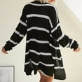 thumbnail image 3 of Vedolay Coats Womens Oversized Casual Distresse Mid Long Casual Jacket Casual Coats,White M, 3 of 5