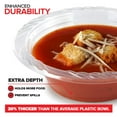 thumbnail image 5 of 120 Pack 12 oz Elegant Clear Plastic Bowls for Parties Small Disposable Bowl for Fancy Dinner or Cocktail Party, Soup and Salad, Thick and Sturdy, 5 of 7