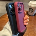 thumbnail image 1 of Luxury Solid Color Anti-Fall Phone Case with Camera Protection Compatible with Apple iPhone 15 14 13 12 11 Pro Max Plus Series, Shock Absorption Air Cushion Feature, Durable TPU Material Cover Accesso, 1 of 5