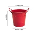 thumbnail image 3 of Iron Pen Double Ear Small Bucket Flowerpot Desktop Storage Study Desk Decoration Mini Iron Bucket, 3 of 6