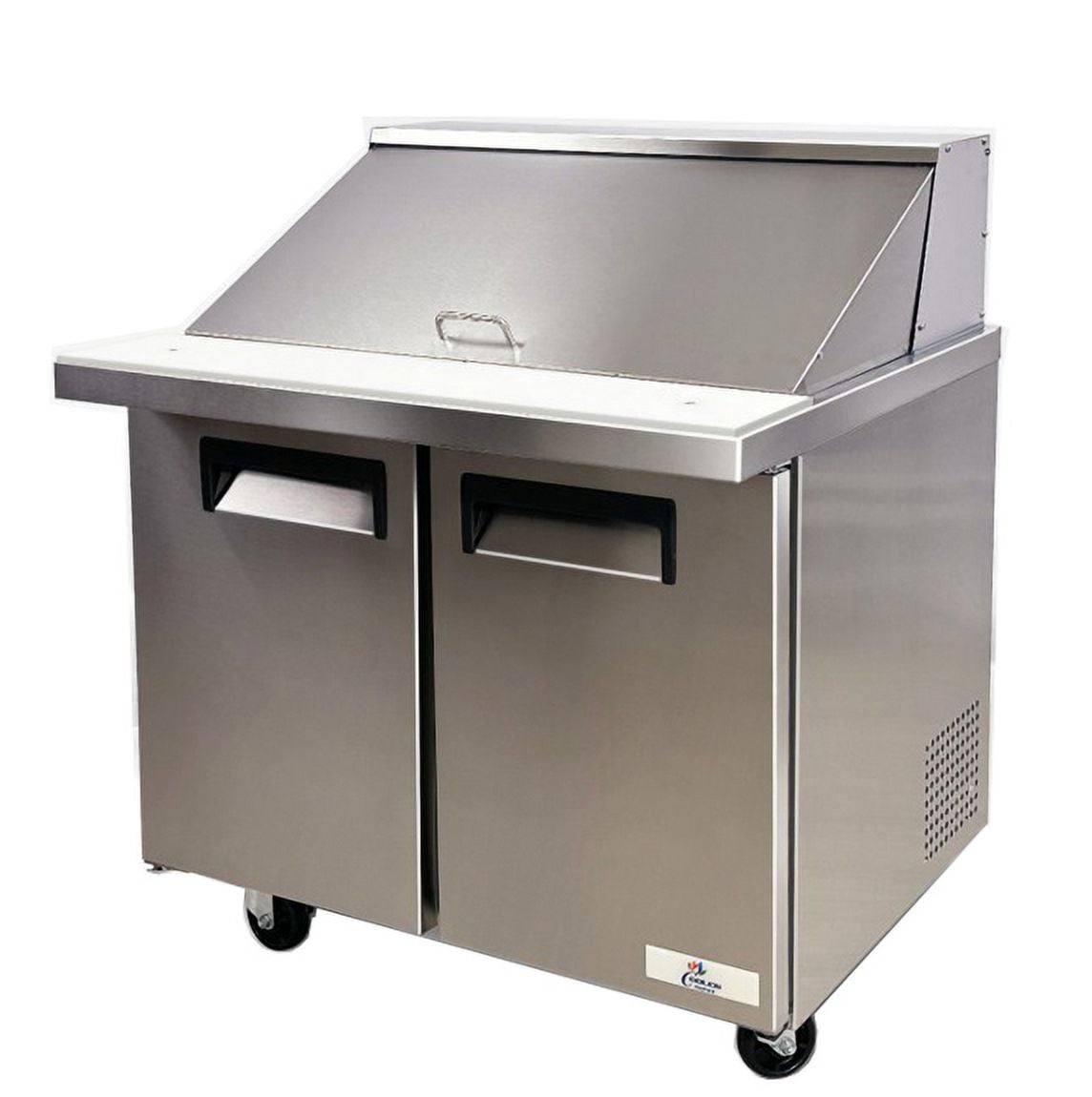 Cooler Depot 36 Inches Stainless Steel Commercial Prep Table Mega Top Refrigerator  Sandwich Salad Table