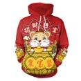 thumbnail image 1 of Sudaderas con capucha de Año Nuevo chino para hombres, suéter de pareja, chándal de animales, ropa de calle de estilo chino, ropa masculina, 1 of 4