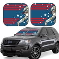 thumbnail image 6 of Kdxio Astronaut Runs Forward Print 2-Piece Sun Shade Front Windshield - Foldable Car Front Window Sunshades for Most Sedans SUV Truck, 6 of 6