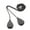 Black, variant on Decorative Ceiling Fan Pull Chain Set Metal Extenders Functional Ceiling Fan & Light Pull Chains Quick Install for Home
