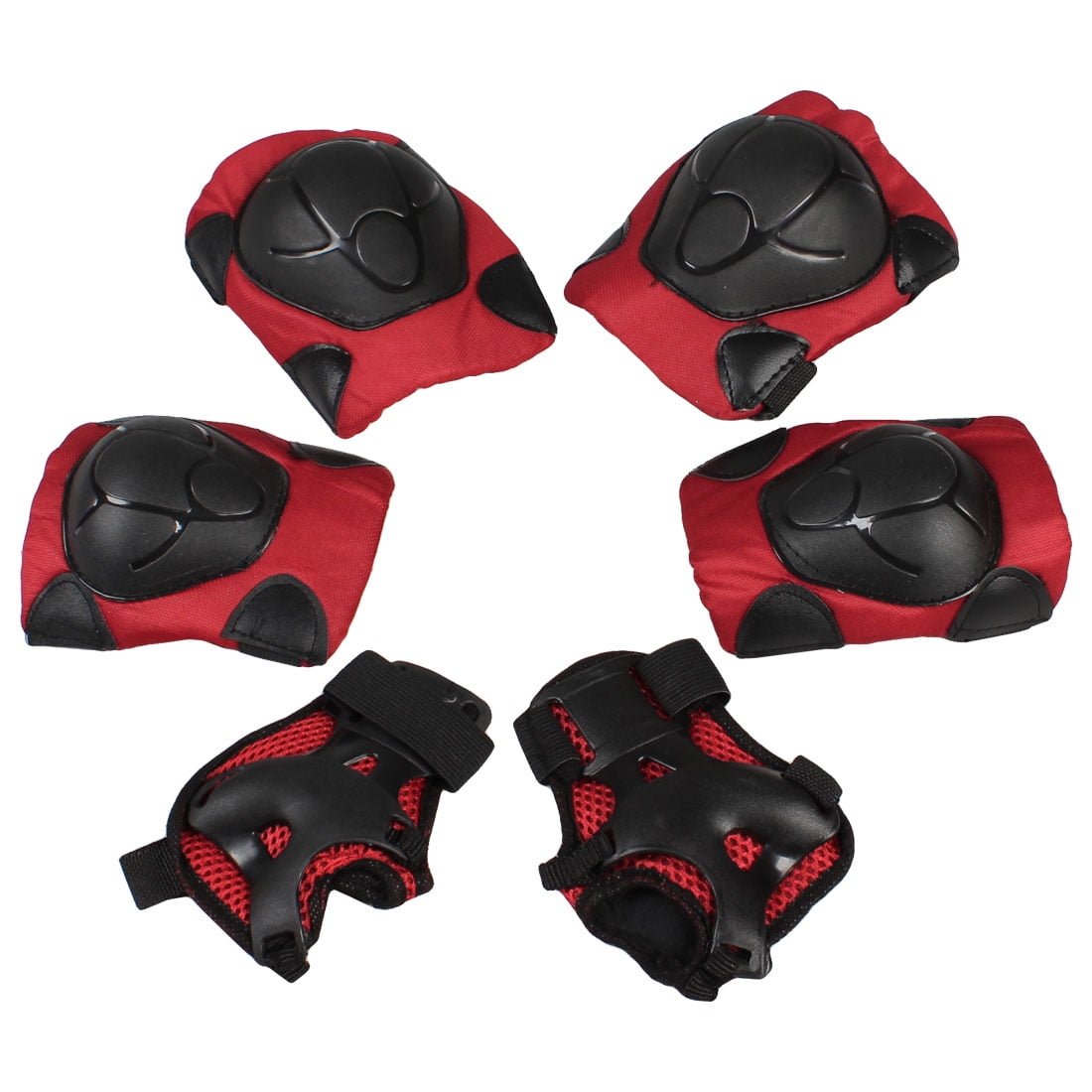 6Pcs Skateboarding Skating Wrist Guard Elbow Pads Knee Pads Safety Gear Set for Kids by Unique-Bargains