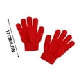 thumbnail image 3 of KeirineCC Kids Gloves Winter Toddler Gloves, Kid's Winter Magic Gloves, Full Fingers Knit Gloves Children Stretchy Warm Gloves for Boys Girls - Red, 3 of 8