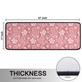 thumbnail image 5 of Kitchen Rugs Sets Of 2,Pink Pioneer Flower and Paisley Pattern Anti Fatigue Kitchen Mat Rugs Non Slip Washable,Decorative Kitchen Floor Mats for Kitchen,Sink,Laundry,17"x47"+17"x47", 5 of 5