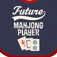 thumbnail image 4 of Inktastic Future Mahjong Player Boys or Girls Baby Bib, 4 of 4