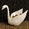 12 Beautiful White Swan Wedding Favors Candy Dish Containers 3"