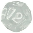 thumbnail image 2 of Role 4 Initiative Polyhedral Dice - Translucent Clear w/White, Arch'd4 (15) New, 2 of 7