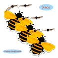 thumbnail image 2 of Adornos de abeja, adornos de madera con recortes de abejas para árbol, bandeja para árbol, corona, Festival de Navidad, letrero de abeja, manualidades para el hogar, 3 uds., 2 of 5
