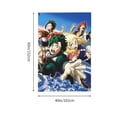 thumbnail image 6 of My Hero Academia Tapestry, Anime Wall Poster Art, Wall Tapestry For Bedroom Living Room Dorm Room, Wall Hanging For Festival Party Events Background Photography Backdrop, 60x40 Inch, 6 of 9