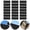 Carbon Black, variant on ToppiJoy 21Pcs Asphalt Roofing Shingles, Durable Roof Repair Asphalt Tile, Outdoor Storage Shed Roof for House, Shed, Garage, 0.1" Thick, Grey