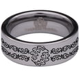 thumbnail image 2 of Oakleaf Knotwork Tungsten Carbide Ring, 2 of 9