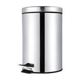 thumbnail image 2 of Chmadoxn Home Office Furniture Stainless Steel Garbage Can Sealed Bottom Closed 12L Liter Fire-retardant Mute Thickened Slow-fall Foot 12L garbage bin, 2 of 9