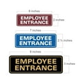 thumbnail image 3 of Standard Employee Entrance Sign - Silver - Medium 2-3/4" X 7", 3 of 4