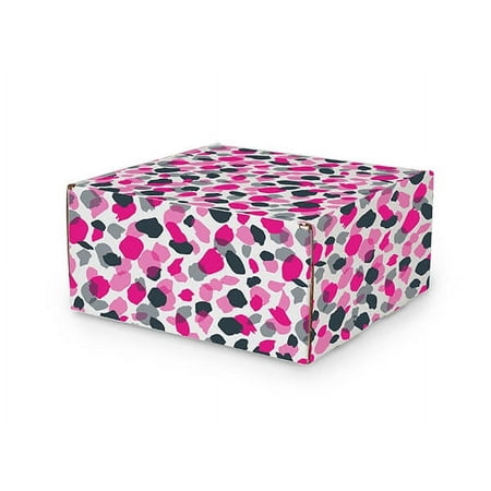 Pack of 25, Jungle Spots Tab Lock Mailer Box, 10x10x5", One-Piece for Everyday Shipping, Made in USA