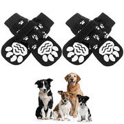 Anti-Slip Dog Socks with Grips Traction Control for Small Medium Large Dogs, Non Skid Indoor Double Side Pet Paw Protector for Hardwood Floor Wear