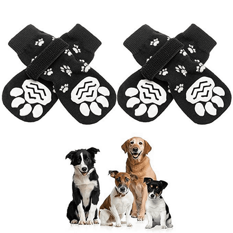 Dog Anti Slip Paw Grips Traction Pads,Paw Protection with Stronger Adhesive, Non-Toxic,Multi-Use on Hardwood Floor or Injuries, Size: Large
